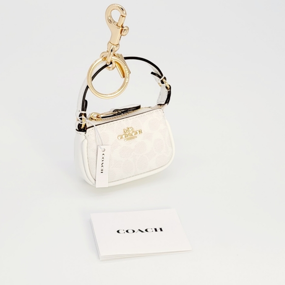 Coach Handbags - COACH MINI NOLITA BAG CHARM IN SIGNATURE CANVAS